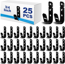 25 Pcs J Hooks for Cable Management Hanging Cable Support J Hooks (3/4 Inch) picture
