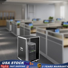 16U Server Rack Open Frame Rolling Network Data Rack 19 inch With Casters 4 Post picture