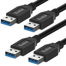Rankie USB 3.0 Cable, Type A to Type A, 15FT / 10FT (1 Pack) /6 FT (2 Packs) picture