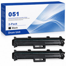 2-Pack 051 Drum Unit Black Replacement for imageCLASS MF266dw MF267dw MF269dw picture