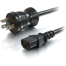 C2G 25ft 14 AWG Hospital Grade Power Cord (NEMA 5-15P to IEC320C13) - Black picture