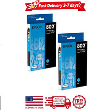 2 pack epson 802, cyan ink cartridges picture