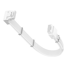 600W 90 Degree 16Pin 12V2x6 12VHPWR PCIe 5.0 GPU Extension Cable White picture