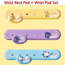Pokemon genuine Keyboard Wrist Rest Pad+ Wrist Pad Set Pikachu Fandom Snorlax picture