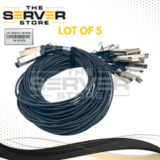 (LOT 5) Molex 100GbE QSFP28 to 4x 25GbE SFP28 DAC Breakout Cable 2.5M 1003451254 picture