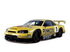 Cars 1999 nissan skyline gt r jgtc bnr34 race Desk Mat Stitched picture