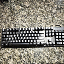 NPET K10 Gaming Wired USB Keyboard, Illuminated Black QWERTY English picture