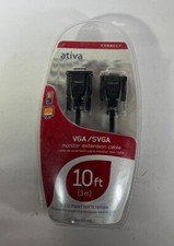 Ativa VGA/SVGA Monitor Cable 6 Feet HDB 15 Male/ HDB Male Connect Monitor to PC picture