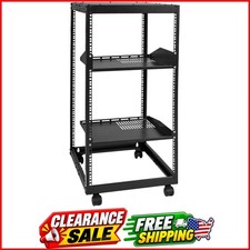 20U Open Frame Server Rack, 23''-40'' Adjustable Depth, Free Standing or Wall... picture