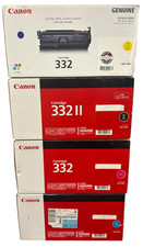 LOT OF 4-CANON 332 Genuine Cartridge (Yellow,Black,Magenta,Cyan) picture