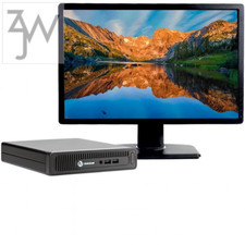 HP AMD Desktop Computer Mini PC 16GB RAM 128GB SSD 22in Monitor Windows 10 Wi-Fi picture