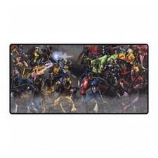 Marvel X-Men Vs Avengers Epic Comic Battle Character Ensemble Mouse Pad Desk Mat picture