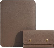 PU Leather Padded Laptop Sleeve Bag 13Inch for New MacBook Air 13 A3113 M3, 2024 picture
