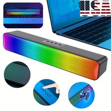 Music Player RGB Wireless Speaker Bluetooth-Compatible USB Powered for PC Laptop picture