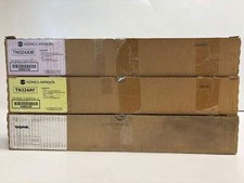 3 New OEM Konica Minolta Bizhub C258,C308,C368 TN324AM,AY,JK Toners (Plain Box) picture