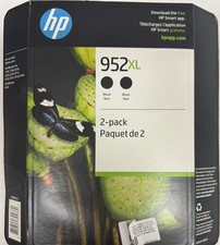 NEW HP 952XL BLACK - 2 PACK  High Yield Ink Cartridges 1/2027 picture