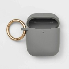 heyday™ Airpod Silicone Case with Clip - Space Blue, Shadow Gray, or Lime Green picture