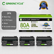 3 PACK CF280A 80A Toner for HP LaserJet Pro 400 M401n M401dn M401dw Printer picture
