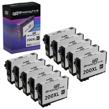 Reman Ink Cartridge 10 PK for Epson Expression XP-400 XP-300 T200XL120 Black picture