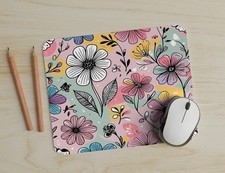 Flower Theme Mouse Pad great for Office or Gaming Personalize *Choose Design* picture