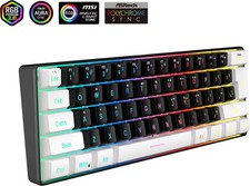 SAMA G91 Keyboard 60 Percent, 61 Keys RGB Backlit Wired - Black picture