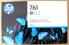 ✨ Genuine HP 761 Gray 400ml Ink Cartridge CM995A DesignJet T7100 Grey ✨ picture