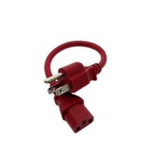 1' Red Power Cable for EIKI LC-XG210 LCD Projector Replacement Cable picture