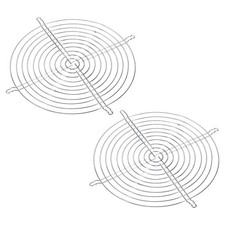 254mm Dia Fan Finger Grill, 2 Pack Metal Grill Protector Guard, Silver picture