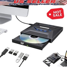 USB 3.0 External CD DVD Drive Writer Burner Player for PC Laptop Windows11 10 picture