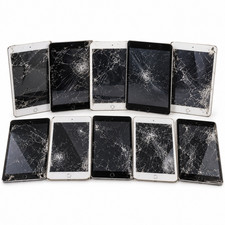 Lot of 10 Apple iPad mini 4 Cellular A1550 Unlocked Cracked Screens picture