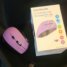 memzuoix WM-791 Ergonomic Vertical Wireless USB Optical Mouse 5-Button 1600DPI picture
