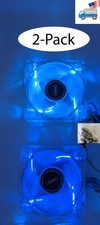 2pack: NEW Enermax Twister 80mm x 25mm Blue LED ON/OFF 3pin PC Case Cooling Fan picture