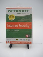 Webroot Secure Anywhere - Internet Security - 3 Devices - PC/Mac -SEALED picture