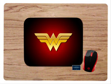 WONDER WOMAN SUPER HERO CUSTOM MOUSE PAD DESK MAT HOME SCHOOL OFFICE GIFT picture