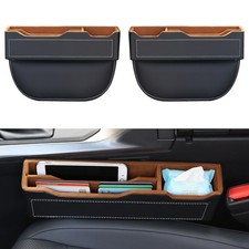 2PC Black Obsidian Car Seat Gap Filler for Car SUV Pickup Truck picture