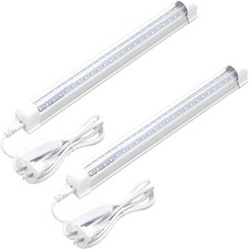 T8 V Shape Integrated Single Fixture 1FT LED Tube 1080lm 6000k White 2 Pack picture