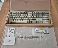 Ducky Origin Vintage Mechanical Keyboard Cherry MX Blue Switches Retro PC picture