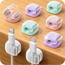 8 Pack Cable Clips, Cord Organizer, Cute Spring Cord Holder picture