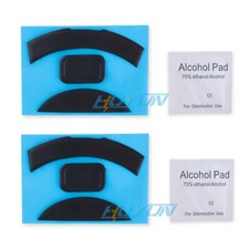 2 Sets Black Rounded Curved Edges Mouse Feet Skates for Razer Deathadder Elite picture