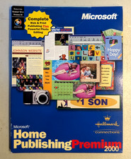 Microsoft Home Publishing Premium 2000, Hallmark Connections 6 CD [New] picture