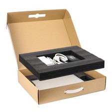 DEZIBOX Brown Laptop Shipping Box with Foam 17x13x4.1 Inch picture