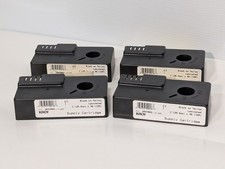 Lot of 4: Kroy 2437943 Black on Yellow Laminated Supply Label Cartridges, 1
