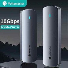 Yottamaster M.2 NGFF NVMe Sata SSD Enclosure Case Adapter M/B+M Key USB3.2 10Gbp picture