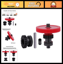 Hardened Steel Dual Extruder Gear Kit for 3D Printers - POM & DLC Coated Upgrade picture
