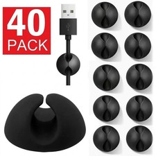 50Pcs Adhesive Cable Clips Cord Organizer Wire Management for Car Office picture