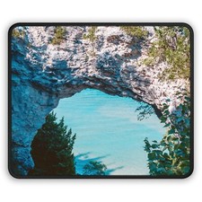 Capture the Majesty of Arch Rock - Mackinac Island Michigan Mousepad picture