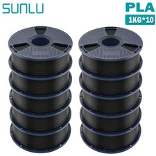 SUNLU 10x1KG PLA 3D Printer Filament 1.75mm PLA 1KG/Roll +/-0.02mm Multicolor picture