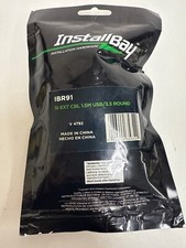 Install Bay IBR91 Snap-in 5Ft Extension Cable USB Charger, Data 3.5MM Port Round picture