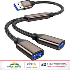 Compact USB 3.0 Y Splitter with 2 Ports for Fast Data Transfer and Compatibility picture