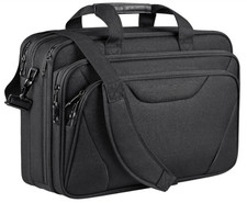 Maletín portátil premium 17.3″ expandible impermeable para trabajo y viaje picture